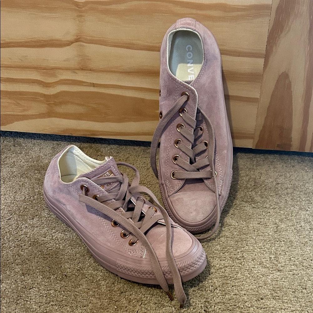 Converse Women's Mauve Suede Sneakers